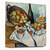 Acrylic print of a Paul Cézanne painting with muted earth tones, ideal for dining room or bedroom decor.
