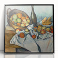Large abstract wall art by Paul Cézanne featuring muted earth tones on a framed acrylic, suited for modern art wall decor.