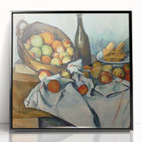 Large abstract wall art by Paul Cézanne featuring muted earth tones on a framed acrylic, suited for modern art wall decor.