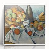 Acrylic print of a Paul Cézanne landscape, featuring muted earth tones, ideal for nursery wall art.