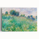 Black and white print of Pierre-Auguste Renoir's painting on stretched canvas, ideal for kitchen wall art.