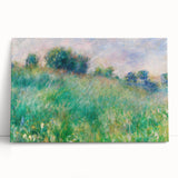 Black and white print of Pierre-Auguste Renoir's painting on stretched canvas, ideal for kitchen wall art.