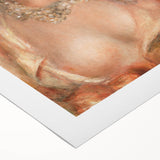 Art deco poster featuring Pierre-Auguste Renoir's design on rolled canvas, with soft, pastel color palette.