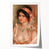 Rolled print of Pierre-Auguste Renoir's floral painting in soft pastel shades.