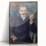 Framed acrylic print of Pierre-Auguste Renoir's artwork, featuring soft pastel colors in a mid-century modernist style.