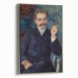 Framed canvas of a vintage Pierre-Auguste Renoir landscape painting, featuring vibrant.