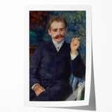 Extra large rolled print of a Renoir floral painting in soft pastel shades.