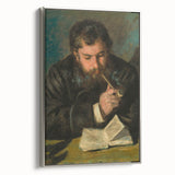 Landscape art painting of a colorful garden scene on a framed canvas, ideal for adding a vintage touch to any room.