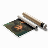 Extra large rolled print of a floral painting by Pierre-Auguste Renoir in pastel shades.