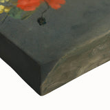 Large art depicting a black and white landscape painting on stretched canvas, suitable for bedroom wall decor.