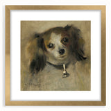Extra large wall art featuring an abstract print of Pierre-Auguste Renoir's impressionist style in a gold frame.