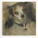 Black and white print of Pierre-Auguste Renoir's artwork on stretched canvas, ideal for kitchen wall art.