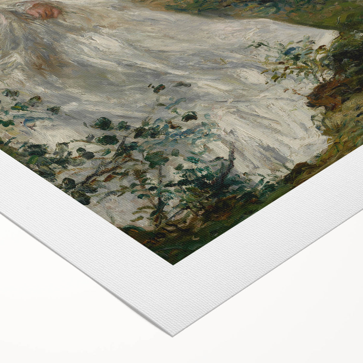Art Deco poster featuring a Pierre-Auguste Renoir painting on rolled canvas, suited for dining room wall art.
