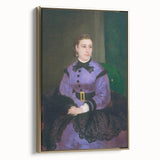 Framed canvas of a Pierre-Auguste Renoir landscape painting in muted earth tones, ideal for bedroom wall art.