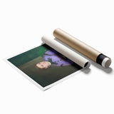 Extra large rolled print of a Renoir floral painting in soft pastel shades.