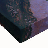 Large art of a black and white landscape painting on stretched canvas, ideal for bedroom wall decor.