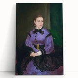 Black and white print of Pierre-Auguste Renoir's painting on stretched canvas, ideal for kitchen wall art or bedroom.