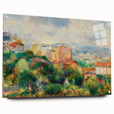 Acrylic print of Pierre-Auguste Renoir's impressionist painting, featuring soft pastel shades, ideal for dining room decor.
