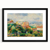 Colorful abstract art print featuring vibrant hues on a large canvas, suited for living room decor.