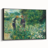 Black and white landscape art painting of a serene scene on a framed canvas, suitable for bedroom decor.