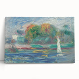 Black and white canvas print of Pierre-Auguste Renoir's design, ideal for kitchen wall art or bedroom ambiance.