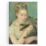Pierre-Auguste Renoir-inspired black and white canvas depicting a bustling café scene, ideal for kitchen wall art.