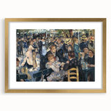 Extra large wall art of a textured abstract print, featuring soft pastel shades on a gold-framed canvas.