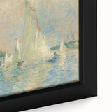 Extra large black wall art on canvas featuring a textured, colorful impressionist painting, ideal for living room decor.