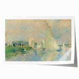Rolled print of a Pierre-Auguste Renoir floral painting in pastel shades, ideal for art wall dining room decor.