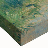 Black and white landscape painting on large canvas featuring a serene river scene, ideal for bedroom wall art.