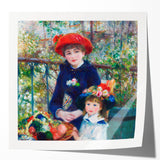 Extra large glossy photo print of a Pierre-Auguste Renoir painting, featuring vibrant floral imagery.