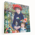 Large canvas print of Pierre-Auguste Renoir’s impressionist painting, featuring soft pastel colors.