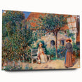 Side view of a Pierre-Auguste Renoir-inspired acrylic print featuring soft pastel colors.