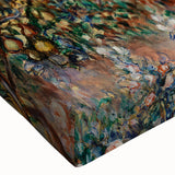 Large art depicting a black and white landscape painting on stretched canvas, ideal for bedroom wall decor.