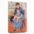 Acrylic print of Pierre-Auguste Renoir's impressionistic artwork featuring soft pastel shades, ideal for dining room decor.