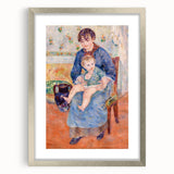 Textured abstract art print of colorful brushstrokes in a silver frame, ideal for bedroom wall decor.