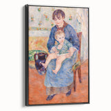 Black and white landscape painting of a serene outdoor scene on a framed canvas, suitable for bedroom decor.