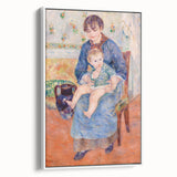 Vintage poster art featuring a Pierre-Auguste Renoir painting, with vibrant color palette, framed in white.