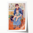Rolled print of a Pierre-Auguste Renoir floral painting in soft pastel tones, suitable as art wall for dining rooms.