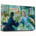 Acrylic print of Pierre-Auguste Renoir's impressionist artwork, featuring soft pastel tones, ideal for dining room decor.