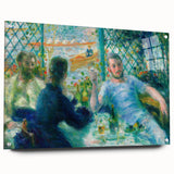 Acrylic print of Pierre-Auguste Renoir's impressionist artwork, featuring soft pastel tones, ideal for dining room decor.