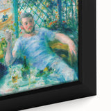 Extra large framed canvas featuring a close-up of Pierre-Auguste Renoir's textured painting with vibrant.