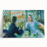 Black and white print of Pierre-Auguste Renoir's painting on stretched canvas, ideal for kitchen wall art.