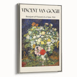 Framed canvas of a Vincent van Gogh landscape painting, featuring vibrant colors and impressionist style.