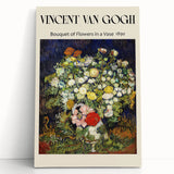 Black and white stretched canvas of Vincent van Gogh's painting, ideal for kitchen wall art or bedroom ambiance.