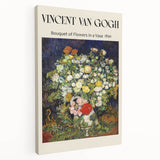 Side view of a stretched canvas featuring a Vincent van Gogh-inspired painting, ideal for kitchen wall art.