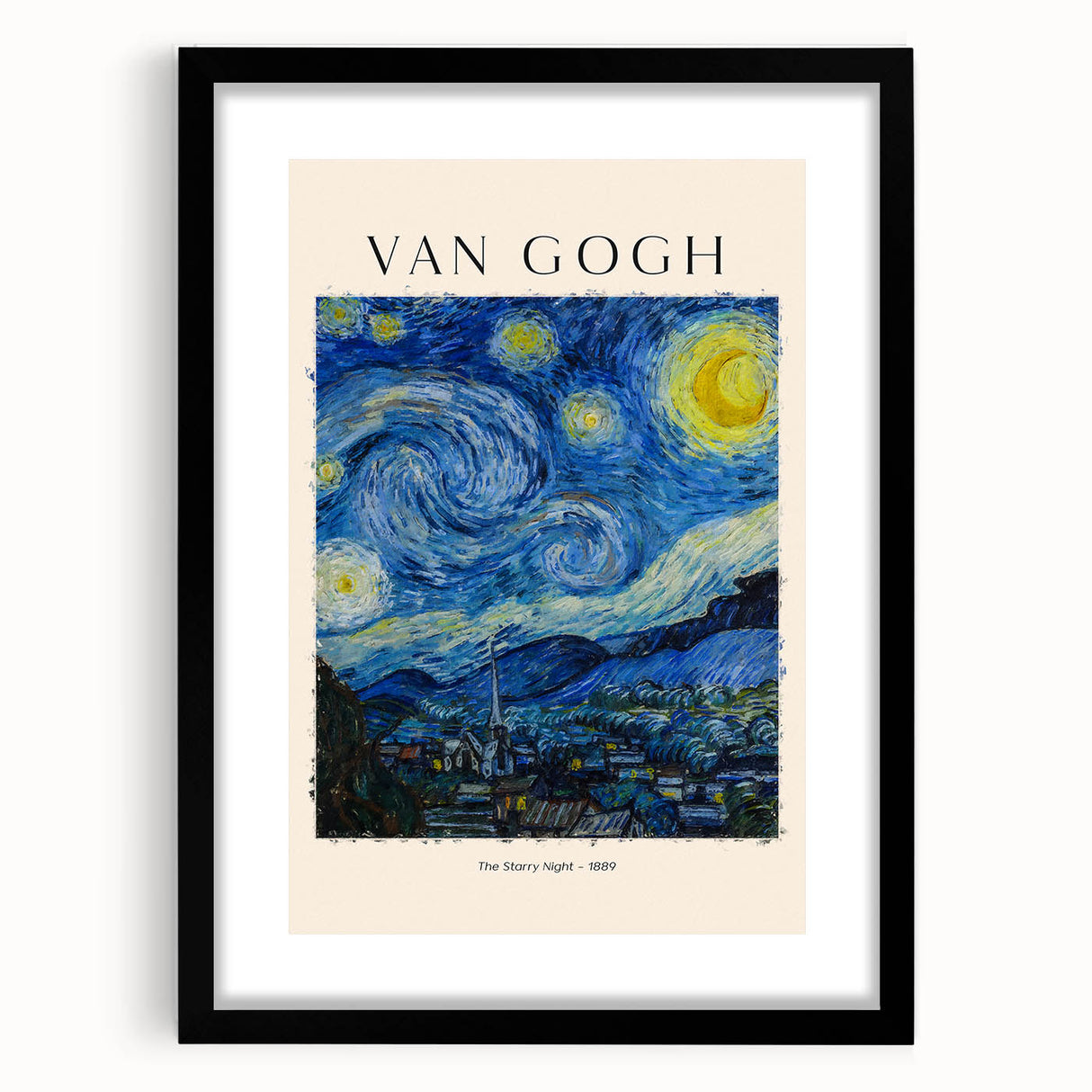 Extra large abstract art print depicting vibrant, colorful textures on a black framed canvas, ideal for living room decor.