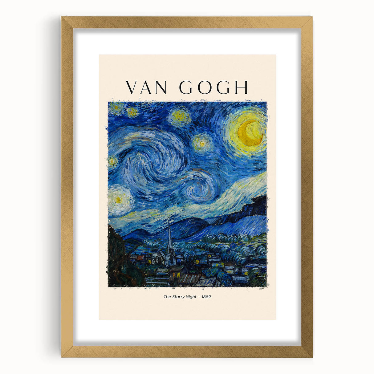 Extra large wall art featuring a textured abstract print in vibrant colors, framed in gold, perfect for living room decor.