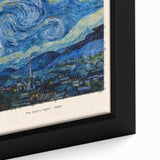 Extra large framed canvas featuring a close-up of a colorful, textured Vincent van Gogh painting.