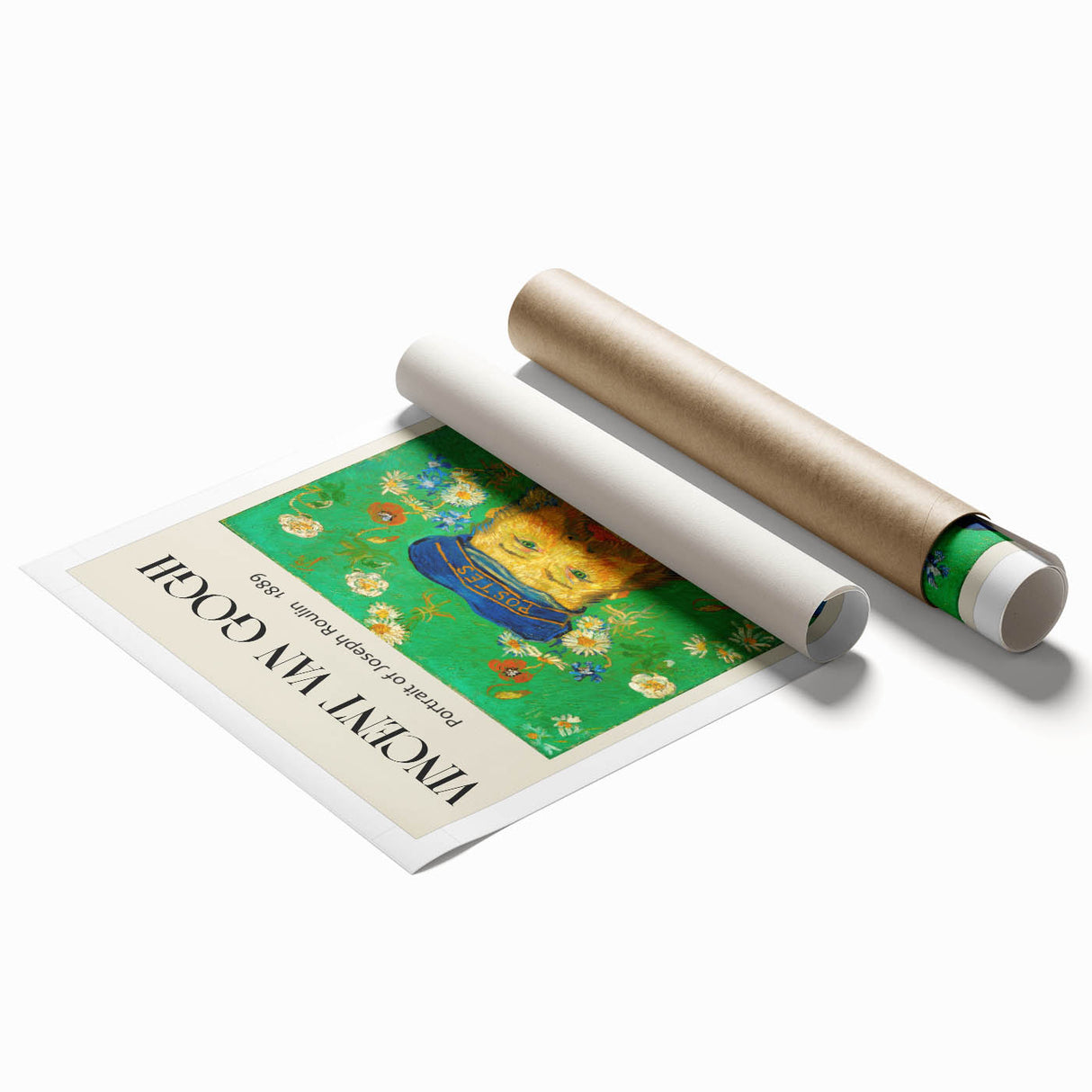 Extra large rolled print featuring a floral art design in vibrant colors on canvas, ideal for classy bathroom wall art.